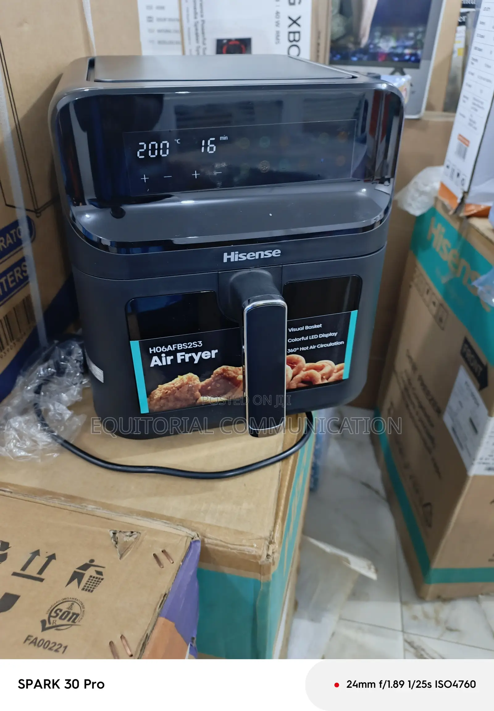 Hisense 6.7l Airy Air Fryer H06afbs2s3
