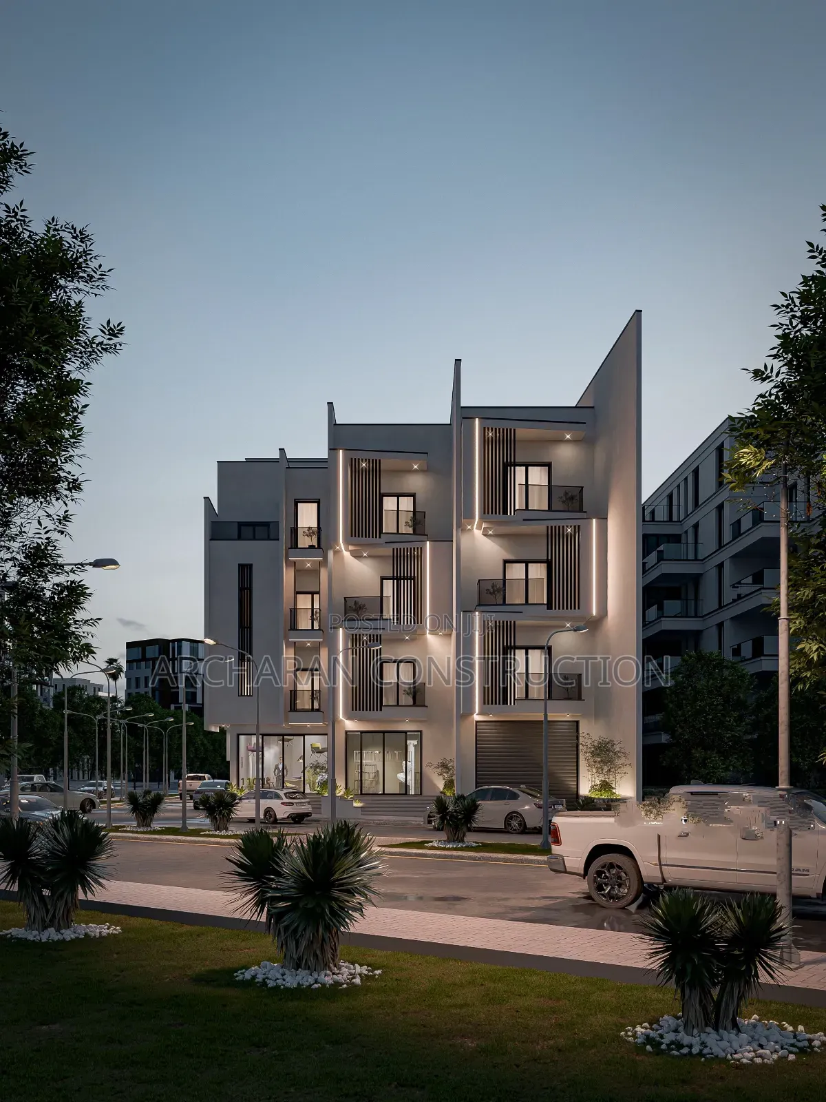 3 Bedroom Terrance Apartment, Full Architectural Drawing