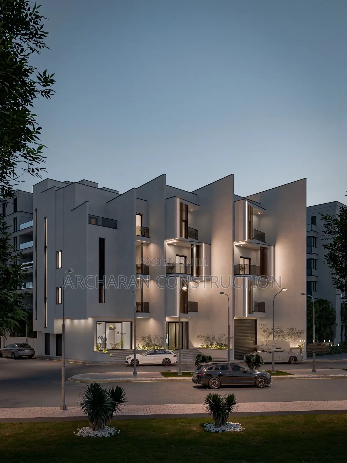 3 Bedroom Terrance Apartment, Full Architectural Drawing