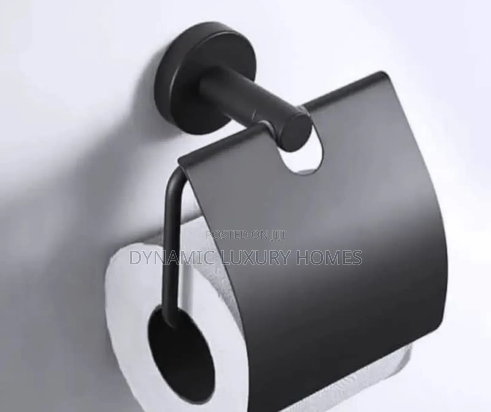Matt Black Wall Mounted Quality Black Tissue Holder