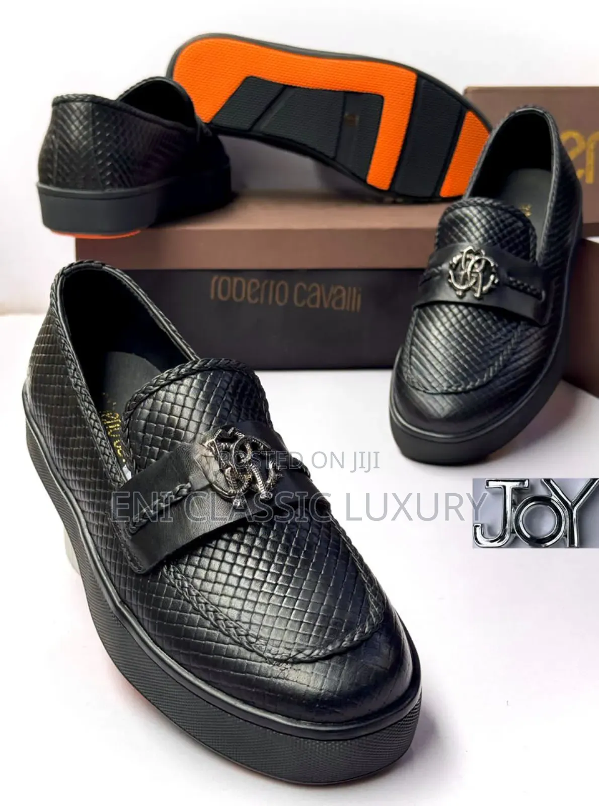 Original Roberto Cavalli Flats Shoes For Men's Available