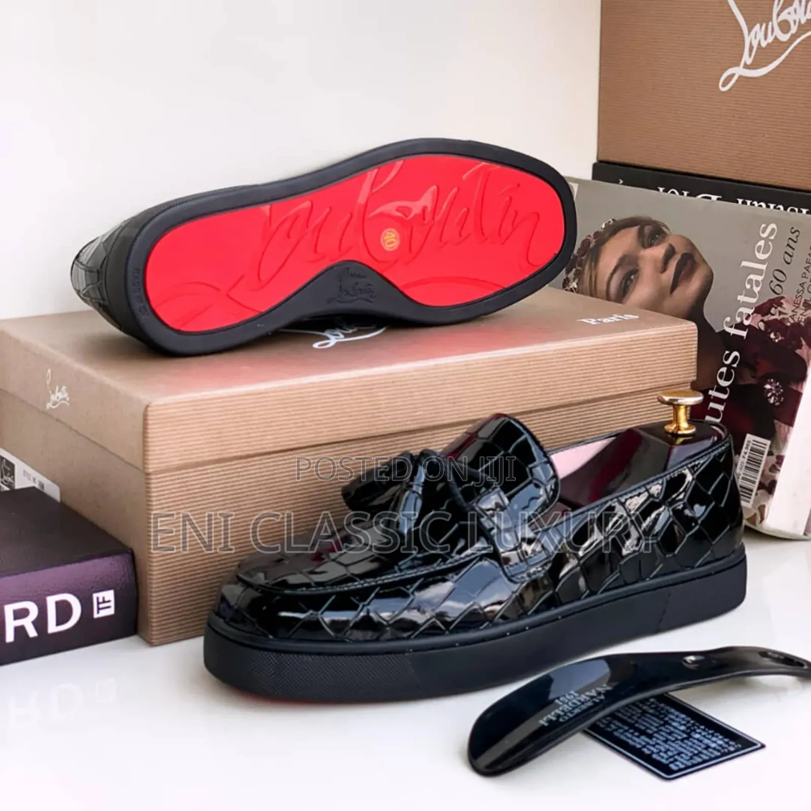 Original Roberto Cavalli Flats Shoes For Men's Available