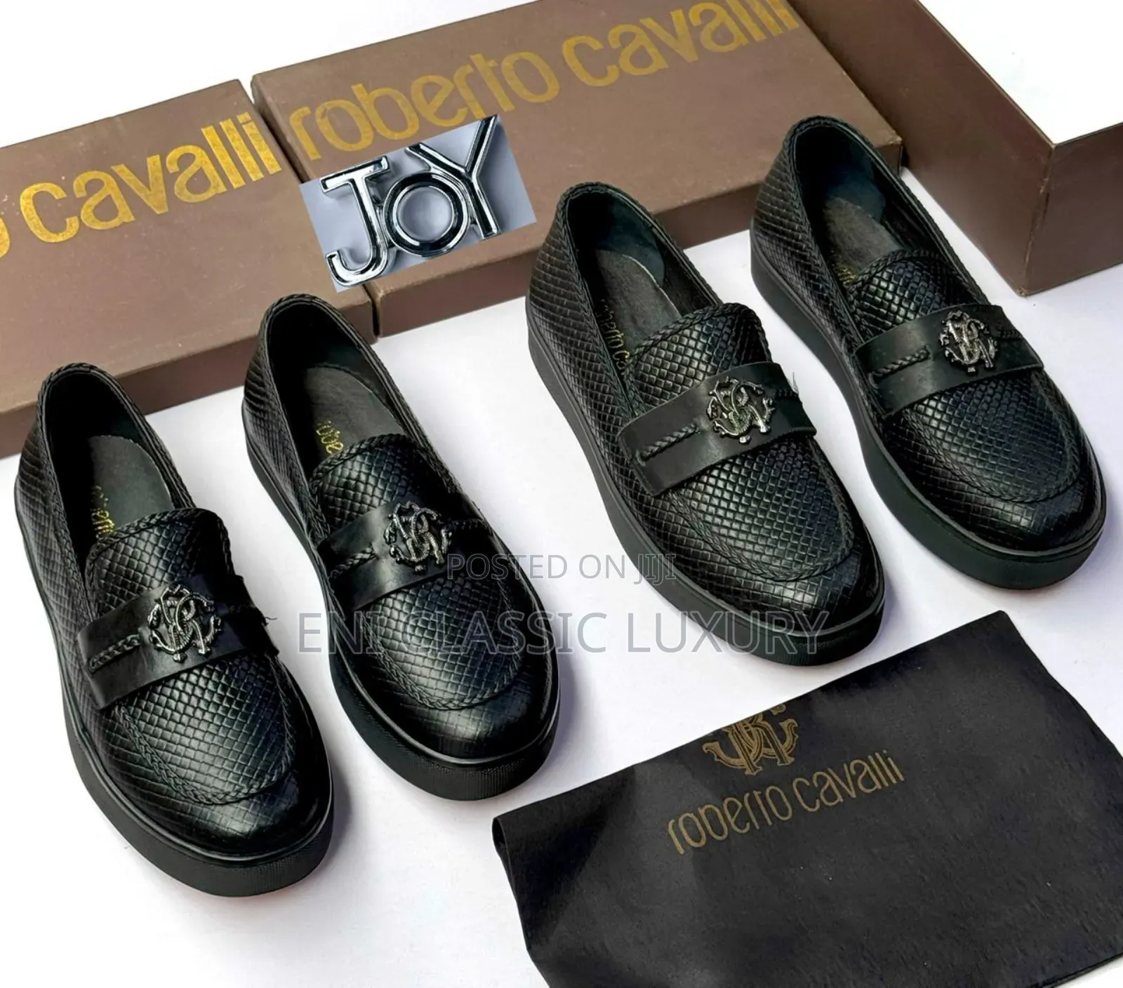 Original Roberto Cavalli Flats Shoes For Men's Available