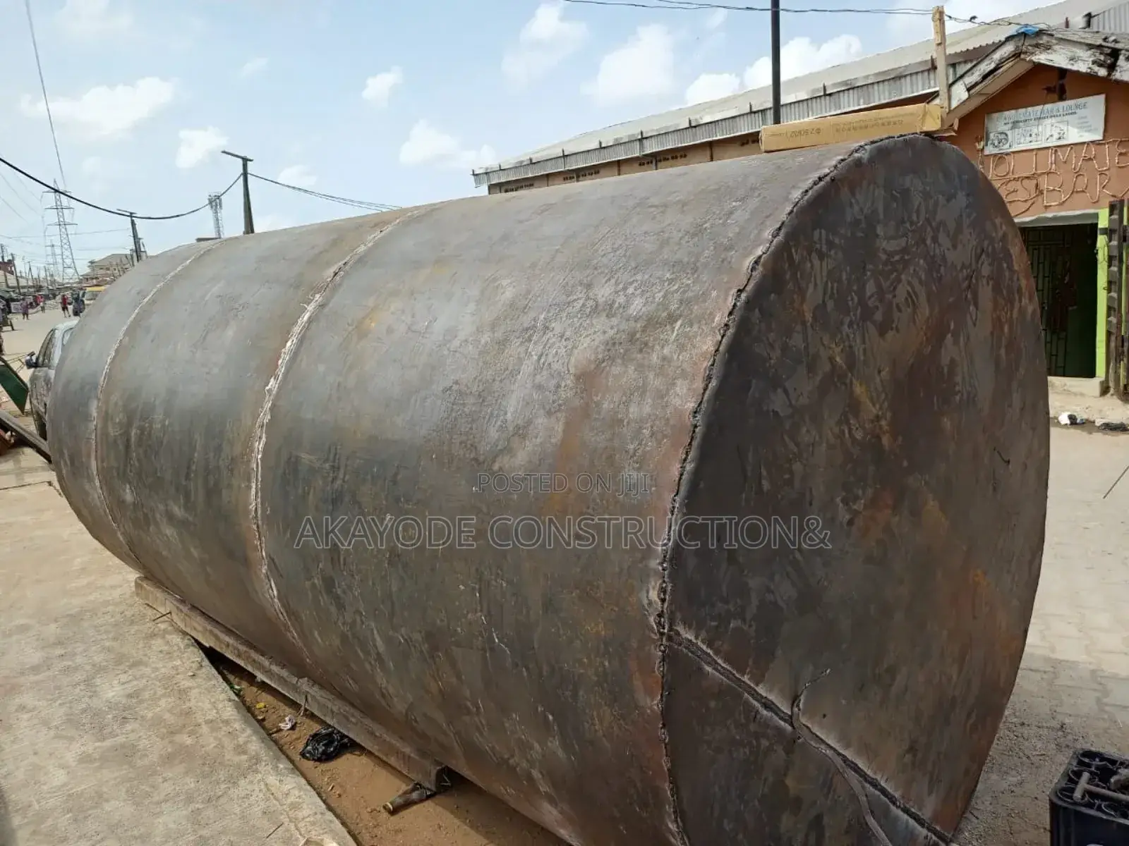10,000l Round Diesel Tank