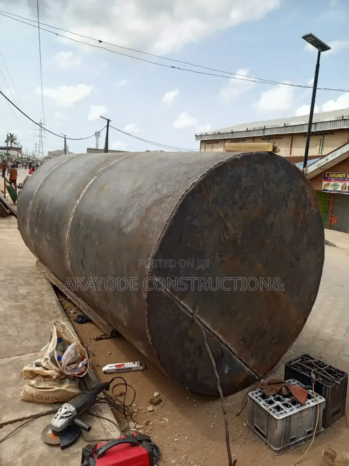 10,000l Round Diesel Tank