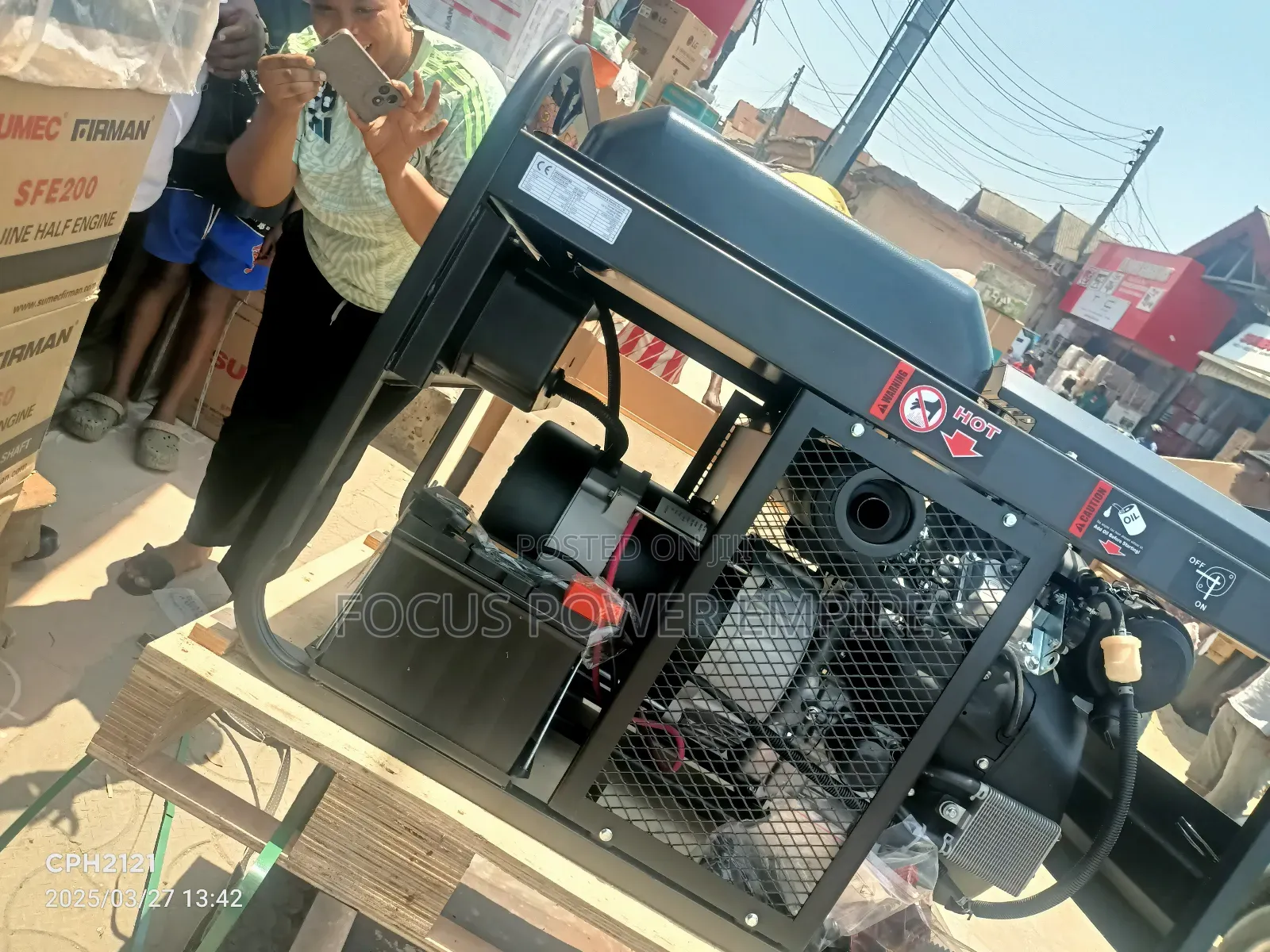 21.Kva Firman Heavy Duty Gen Petrol Zero Noisy Copper Coil