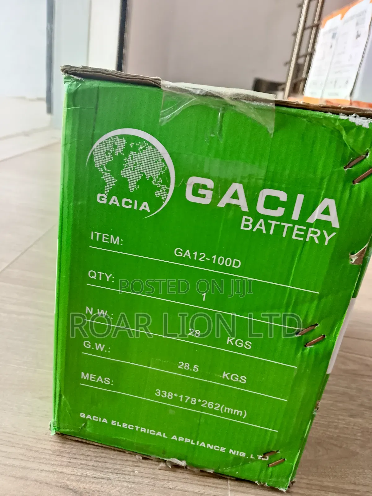 Gacia 100ah Gel Battery