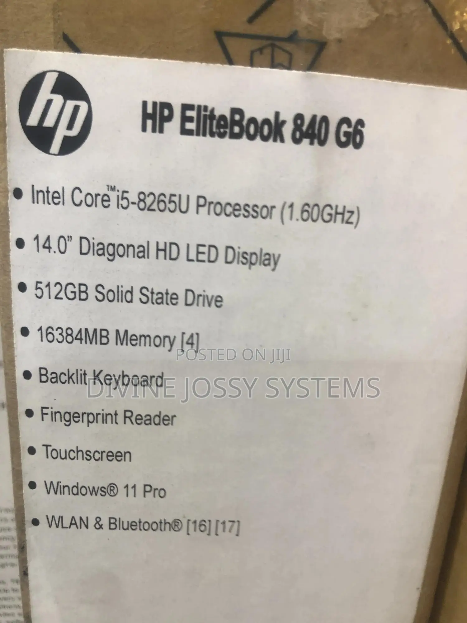 New Laptop HP EliteBook 840 16GB Intel Core I5 SSD 512GB