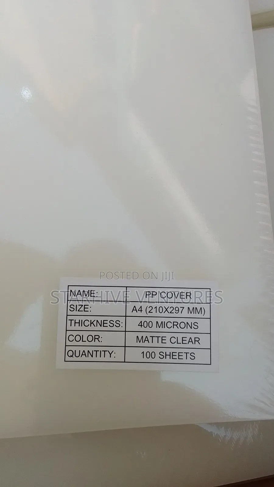 Pp Cover Matte Clear PVC Transparent Business Card