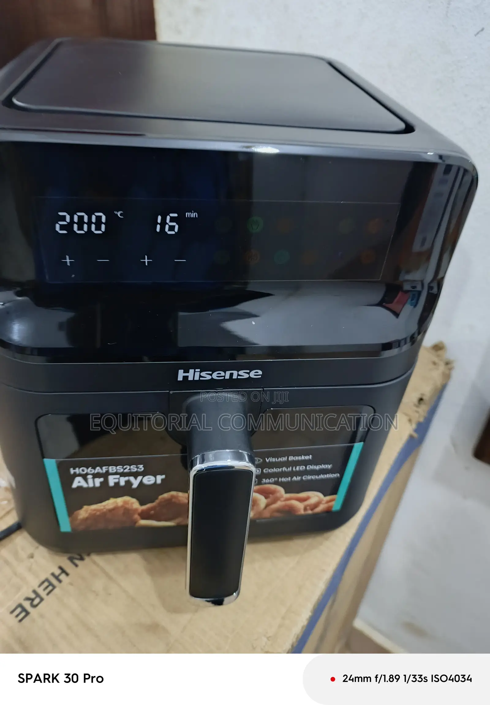 Hisense 6.7l Futuristic Air Fryer H06afbs2s3