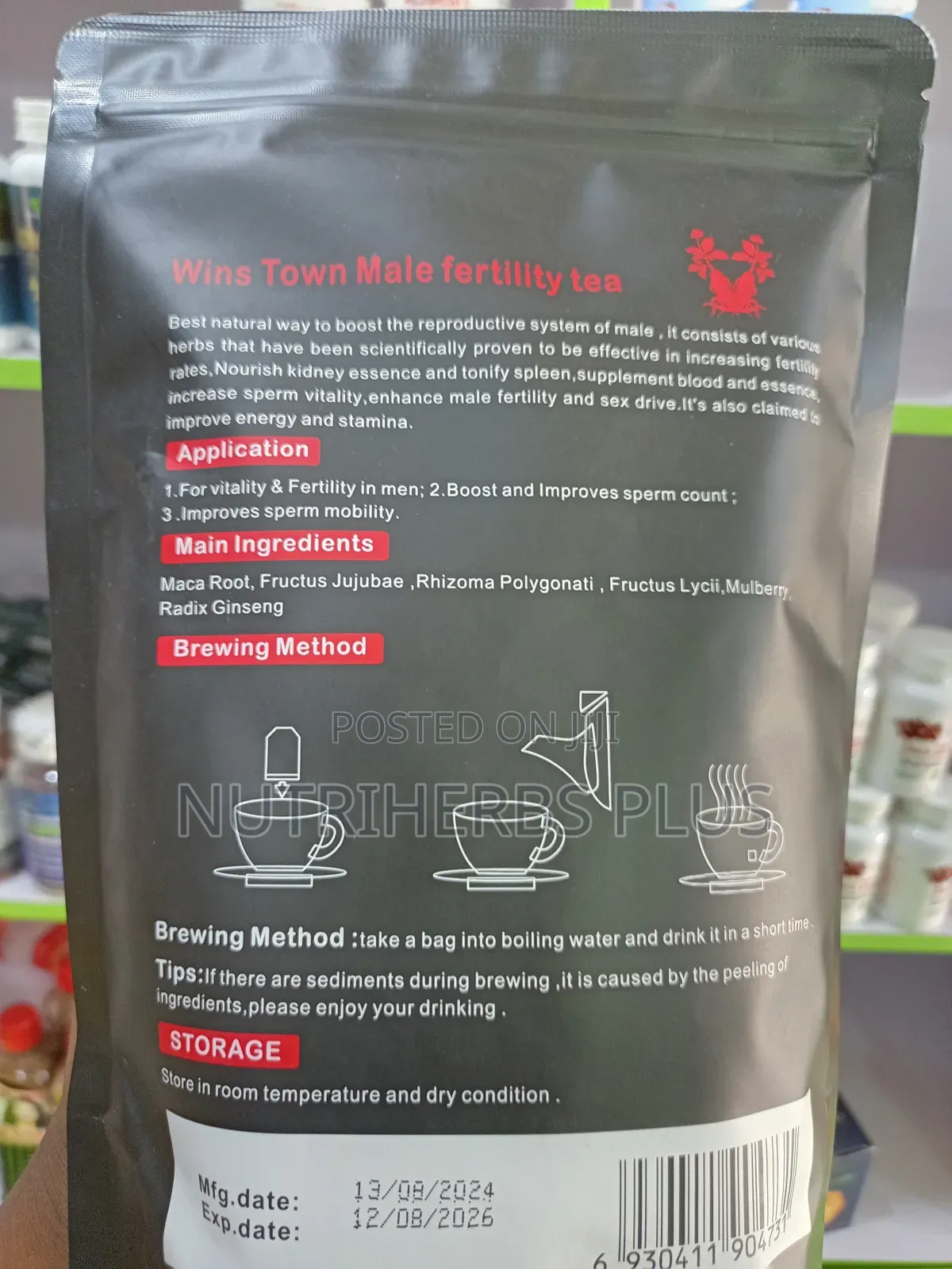 Winstown Male Fertility Tea Boost Your Sperm (Fda Approved)
