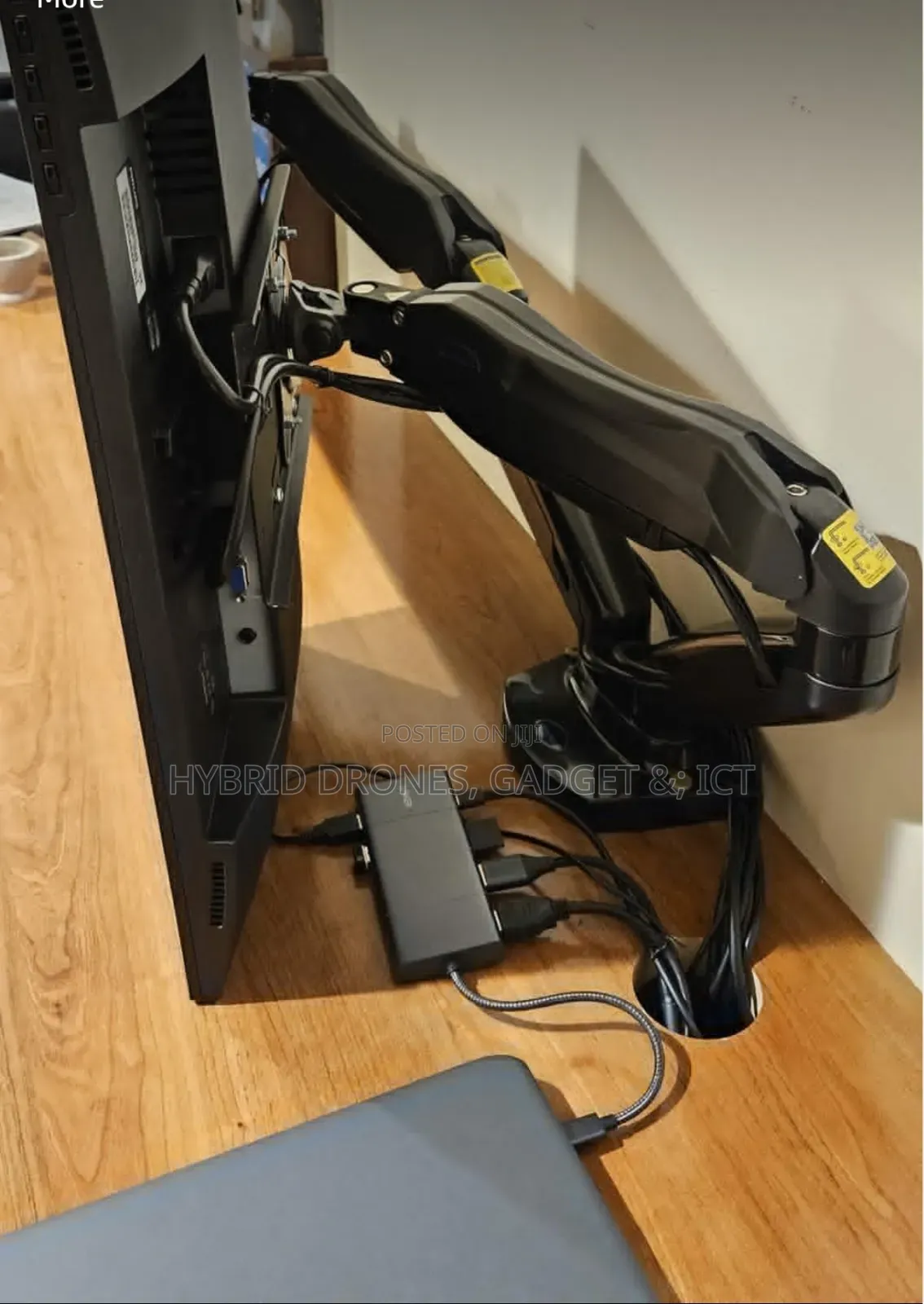 Adjustable Dual Monitor Arm for Desktop Monitor Mount