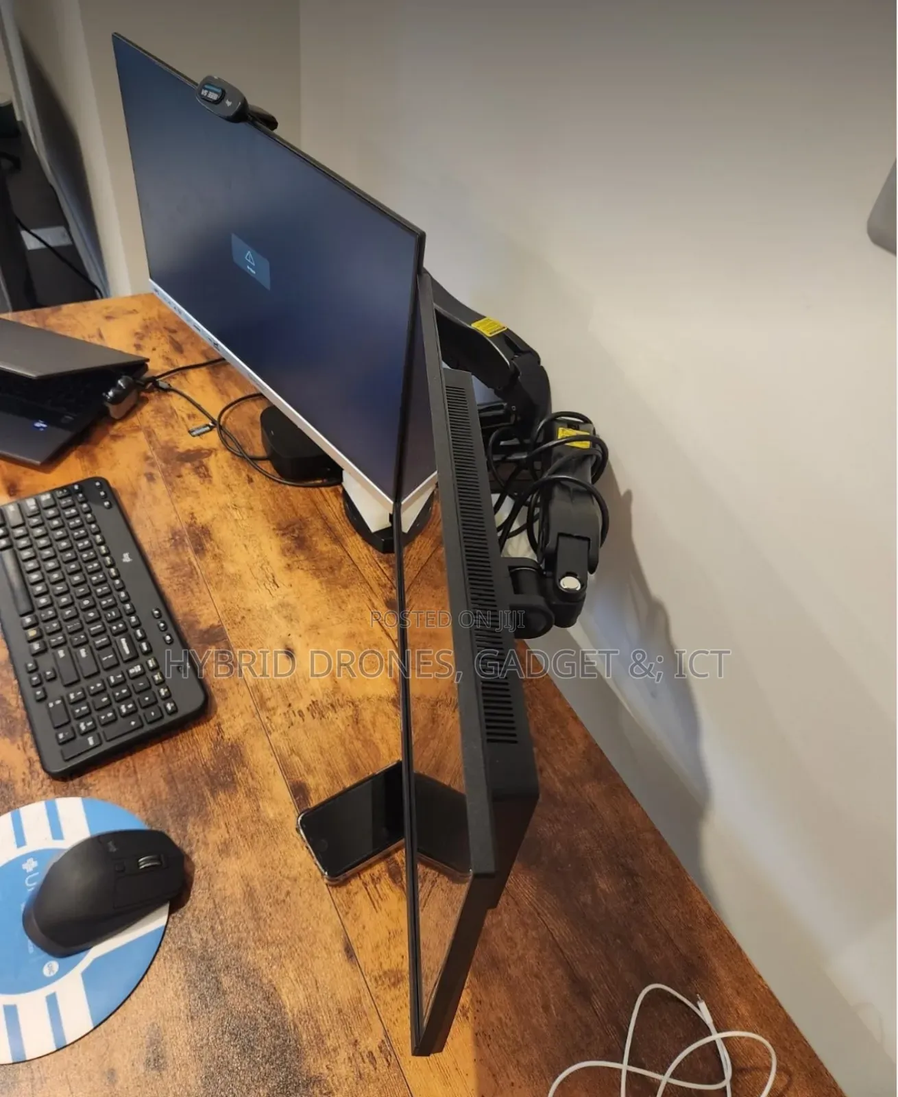 Adjustable Dual Monitor Arm for Desktop Monitor Mount