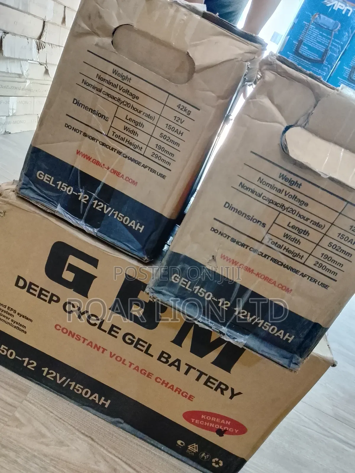 Gbm 150ah Gel Battery