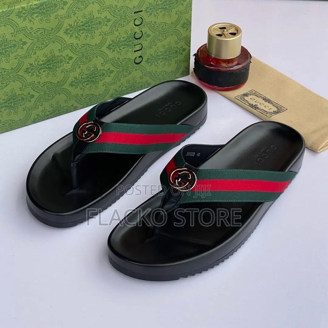 Original Gucci Leather Slippers