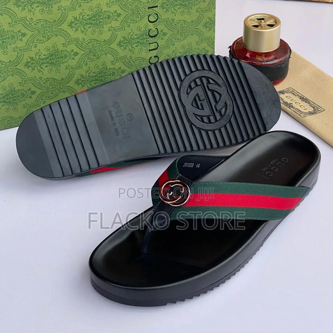 Original Gucci Leather Slippers