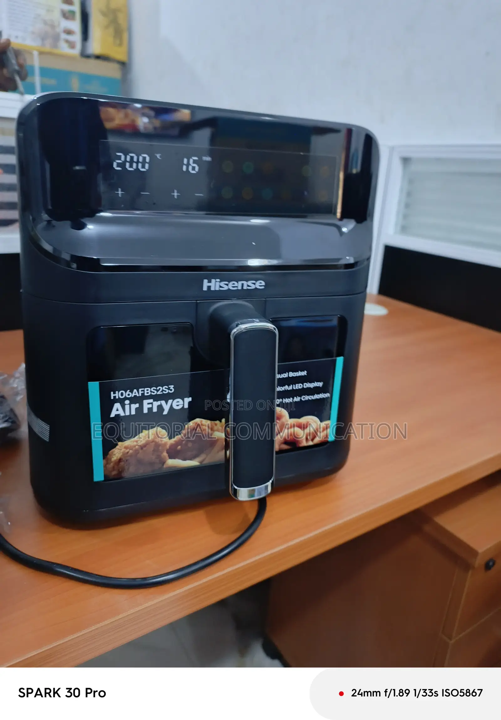 Hisense 6.7l Proven Air Fryer H06afbs2s3