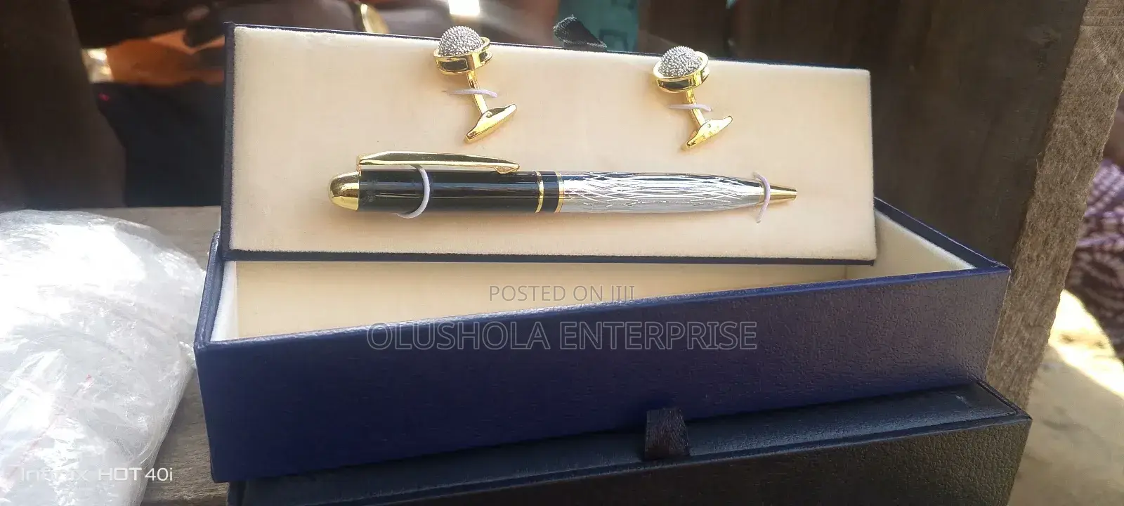 Original Pen With Cufflinks Set And Quality Box