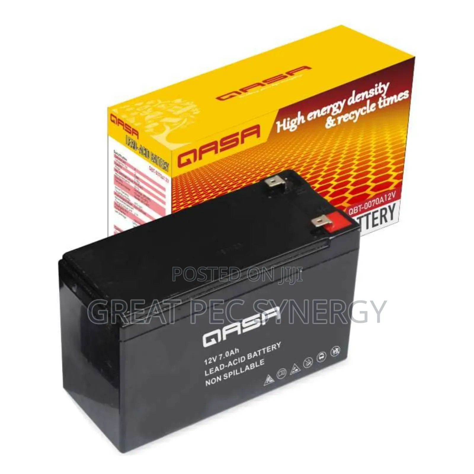 Qasa Rechargeable Fan Battery 70a12v
