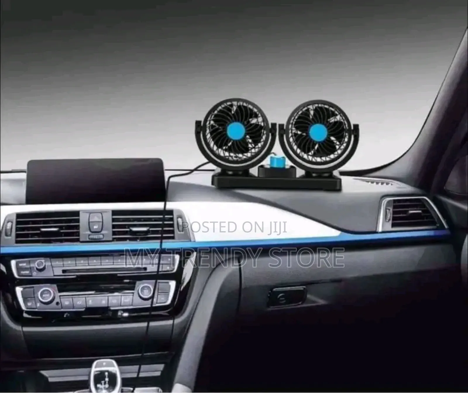 Double Head Cooling Car Fan