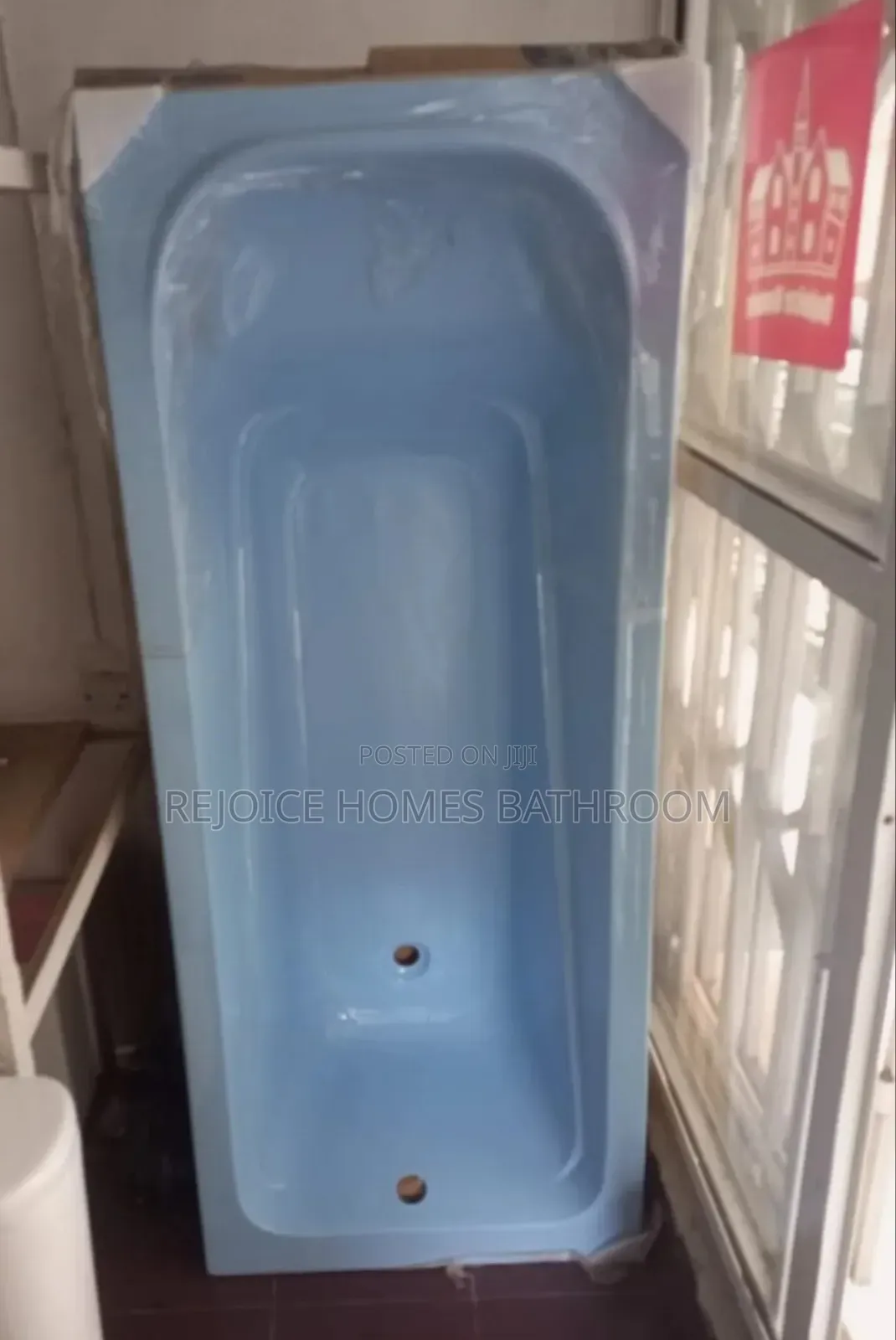 Blue Normal Bath for Block and Tiles Installation