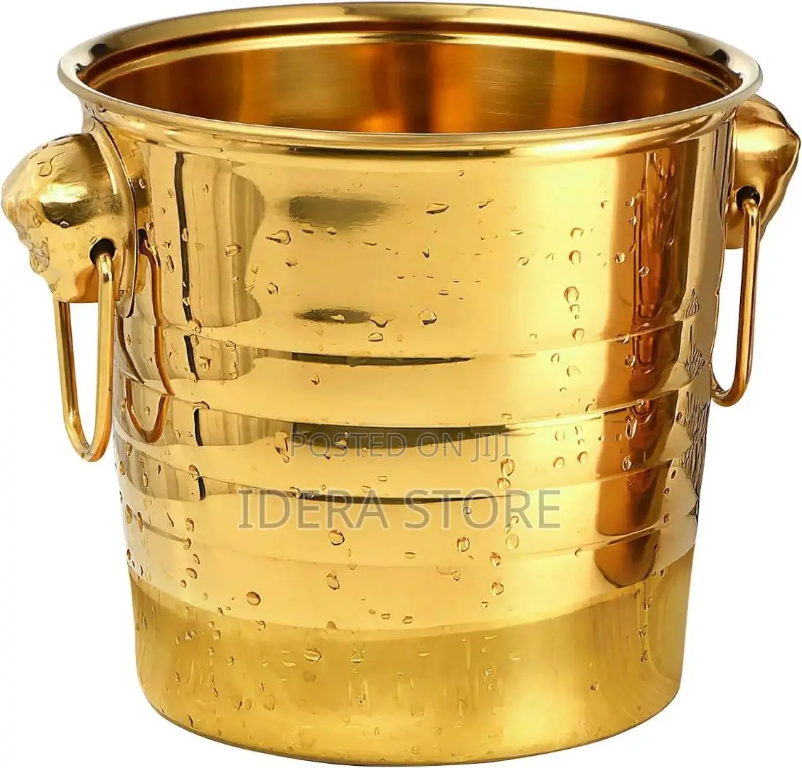 Stainless Steel Gold Wine Bucket 9litres