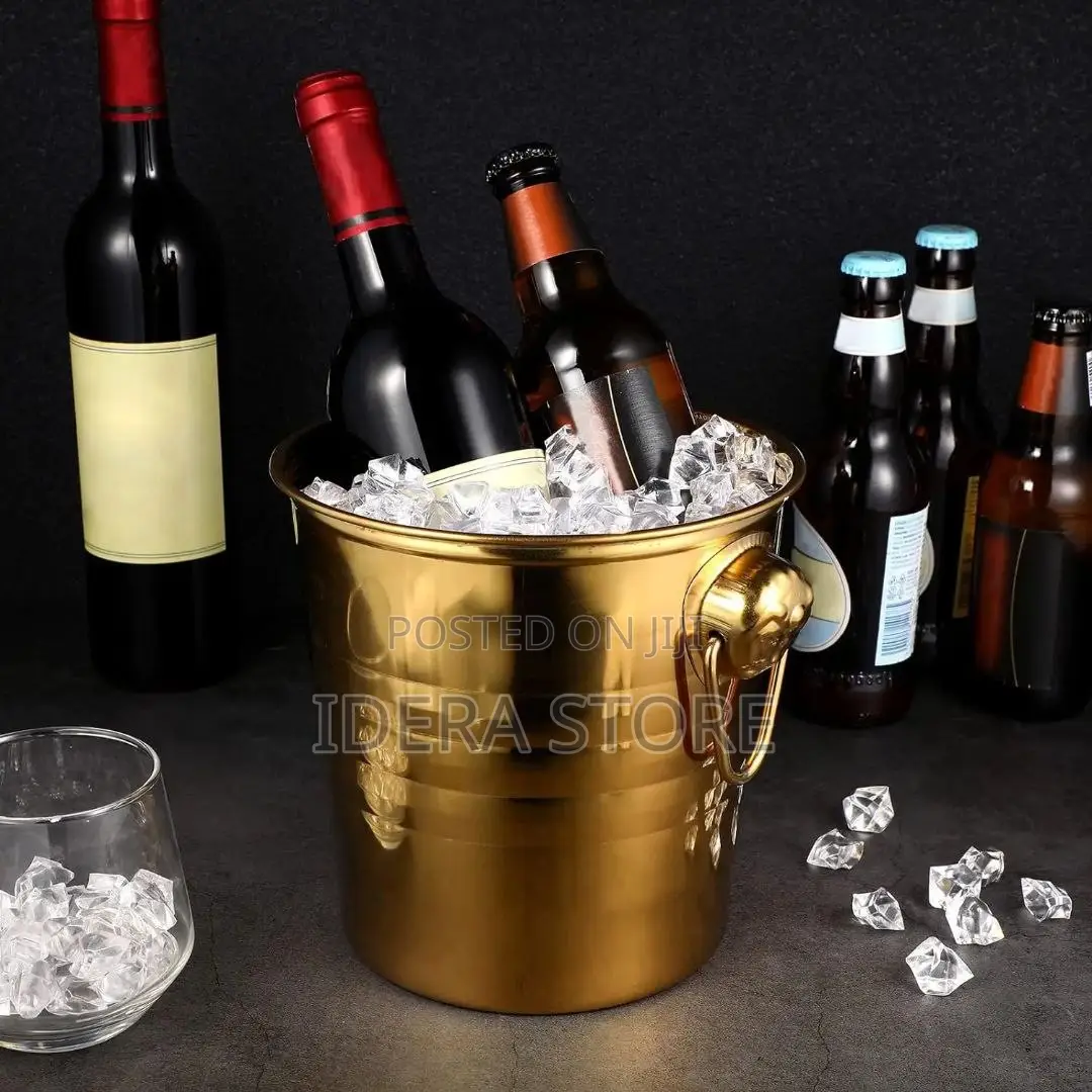 Stainless Steel Gold Wine Bucket 9litres