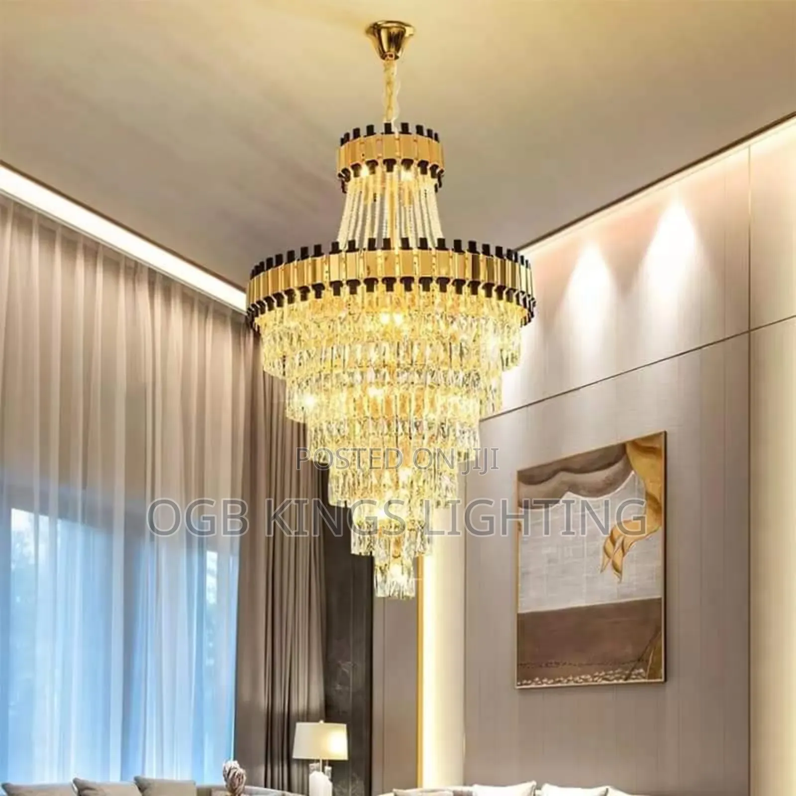 Modern Crystal Chandelier Luxurious Living Room Decorations