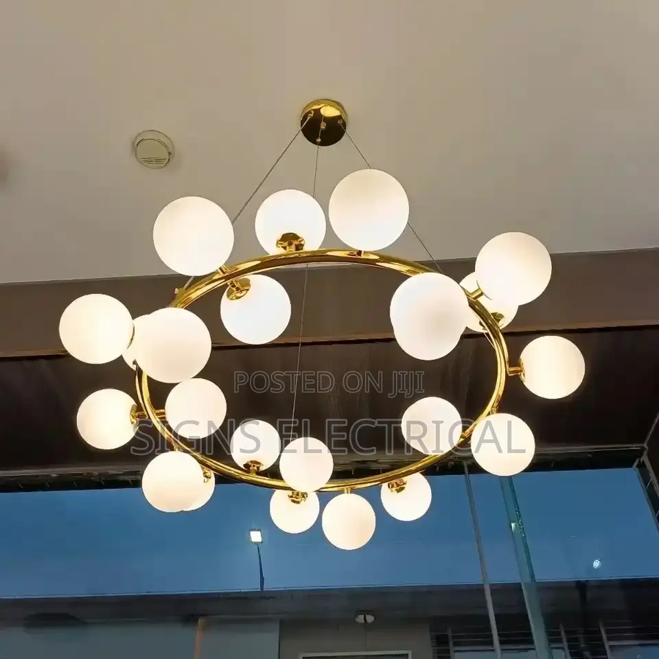 Nordic Glass Bubble Chandelier Led Pendant 800mm by 20 Glass