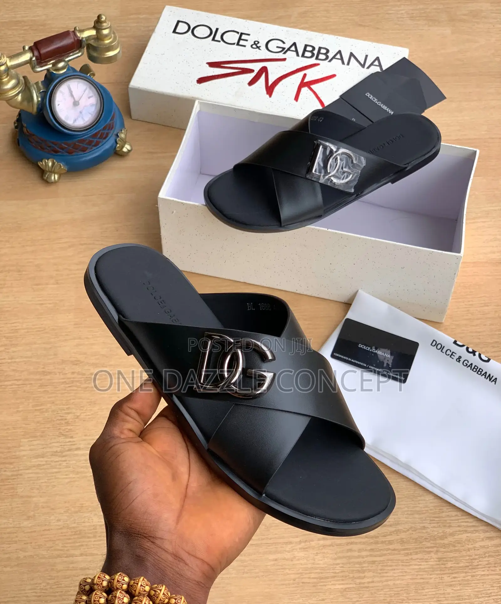 Dolce and Gabbana Calfskin Sandal