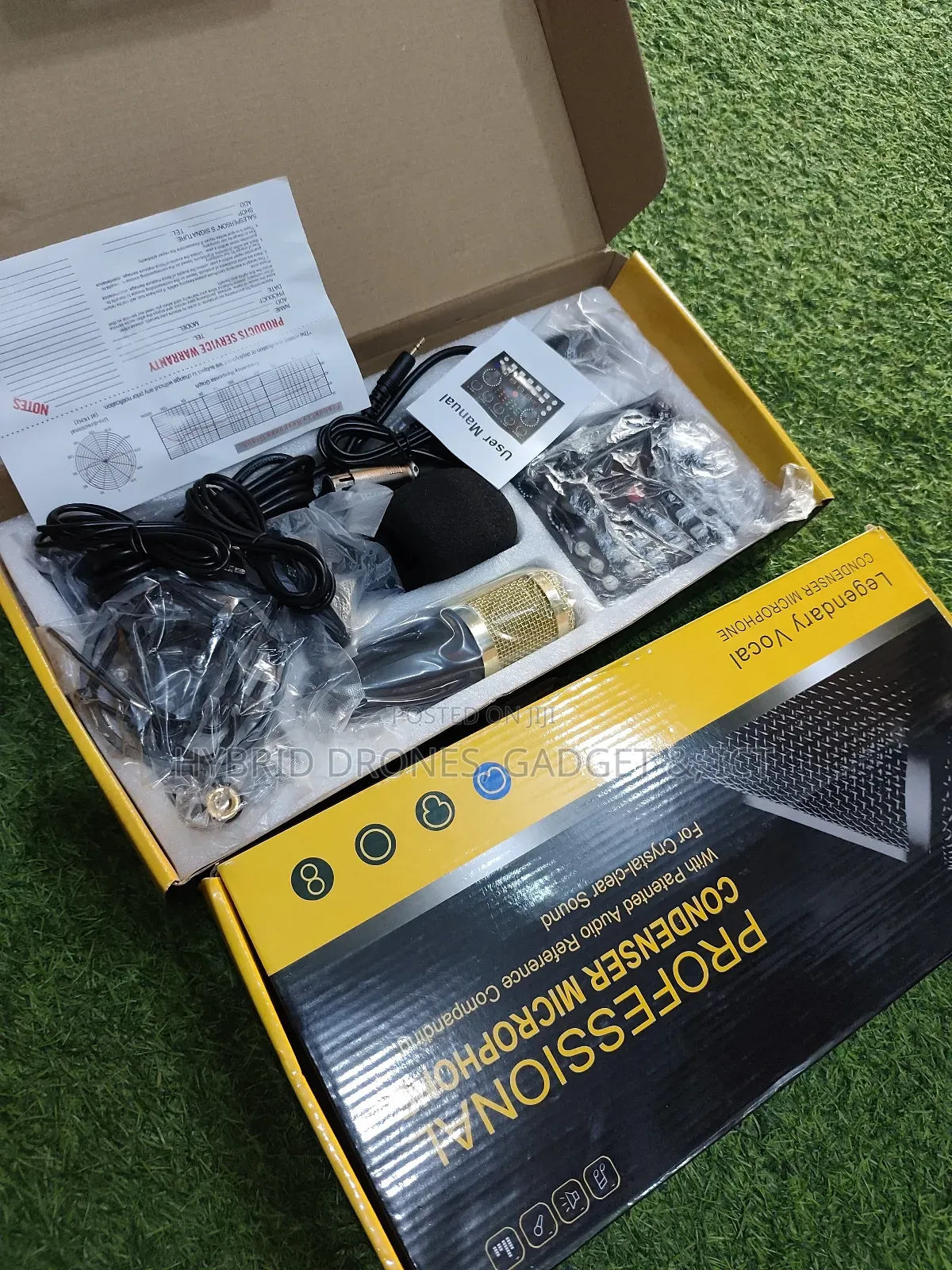 Bm800 Podcast Microphone + V8 Sound Card, Voice Changer