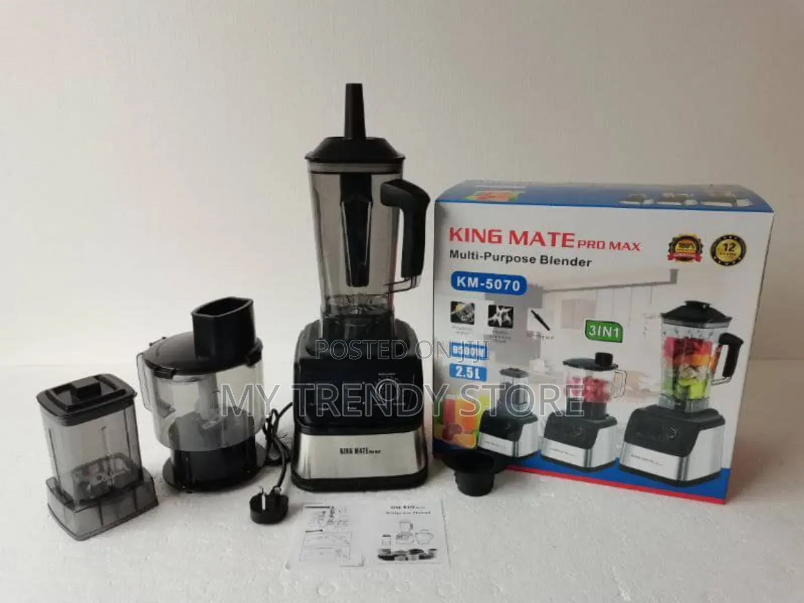 King Mate Multipurpose 3 in 1 Blender (9500w)