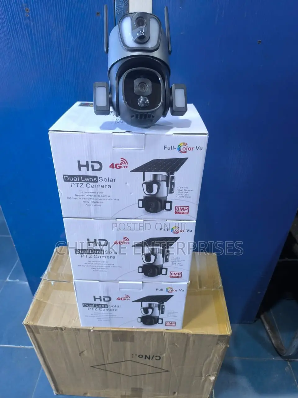 Sd90 8mp 4g Double Lens Solar PTZ Camera,With Free Sim Card