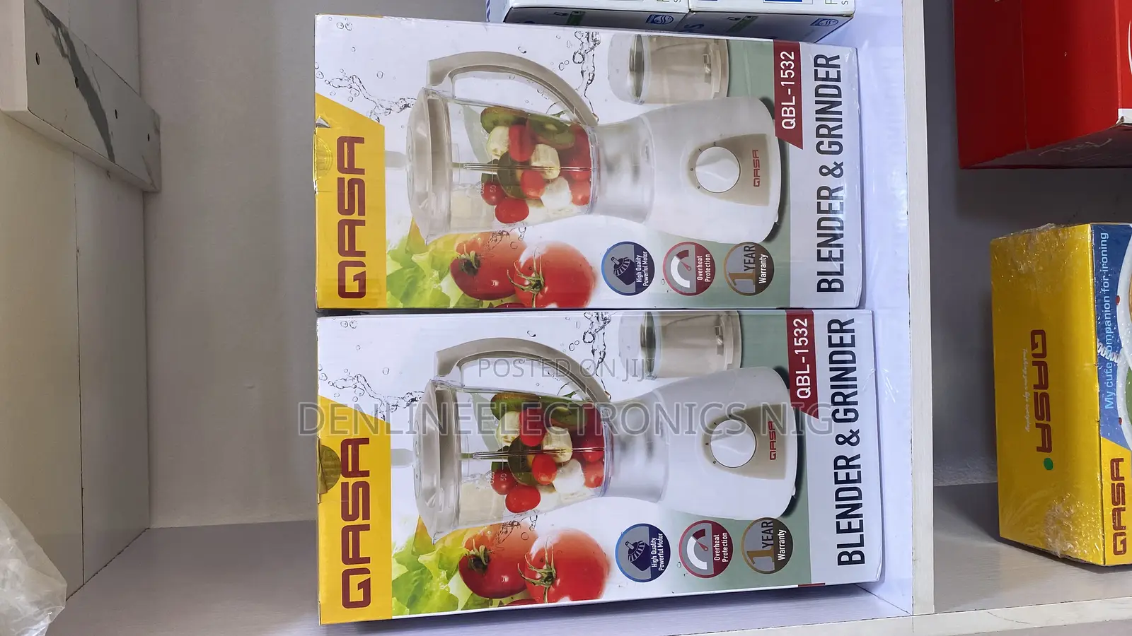Qasa White and Double Cup Blender