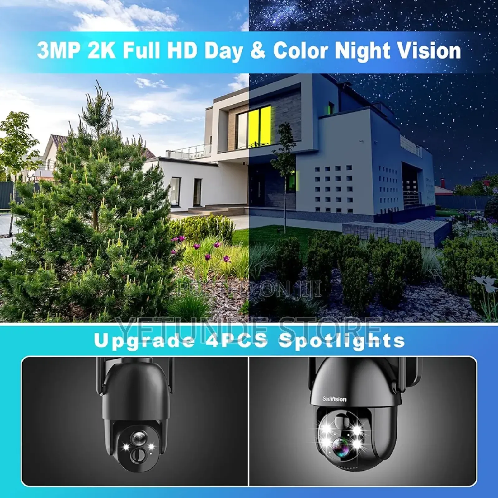 Solar Security Cameras Wireless Outdoor, Battery Powered