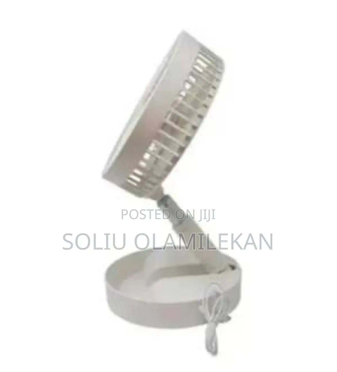 Rechargeable Foldable Fan- White