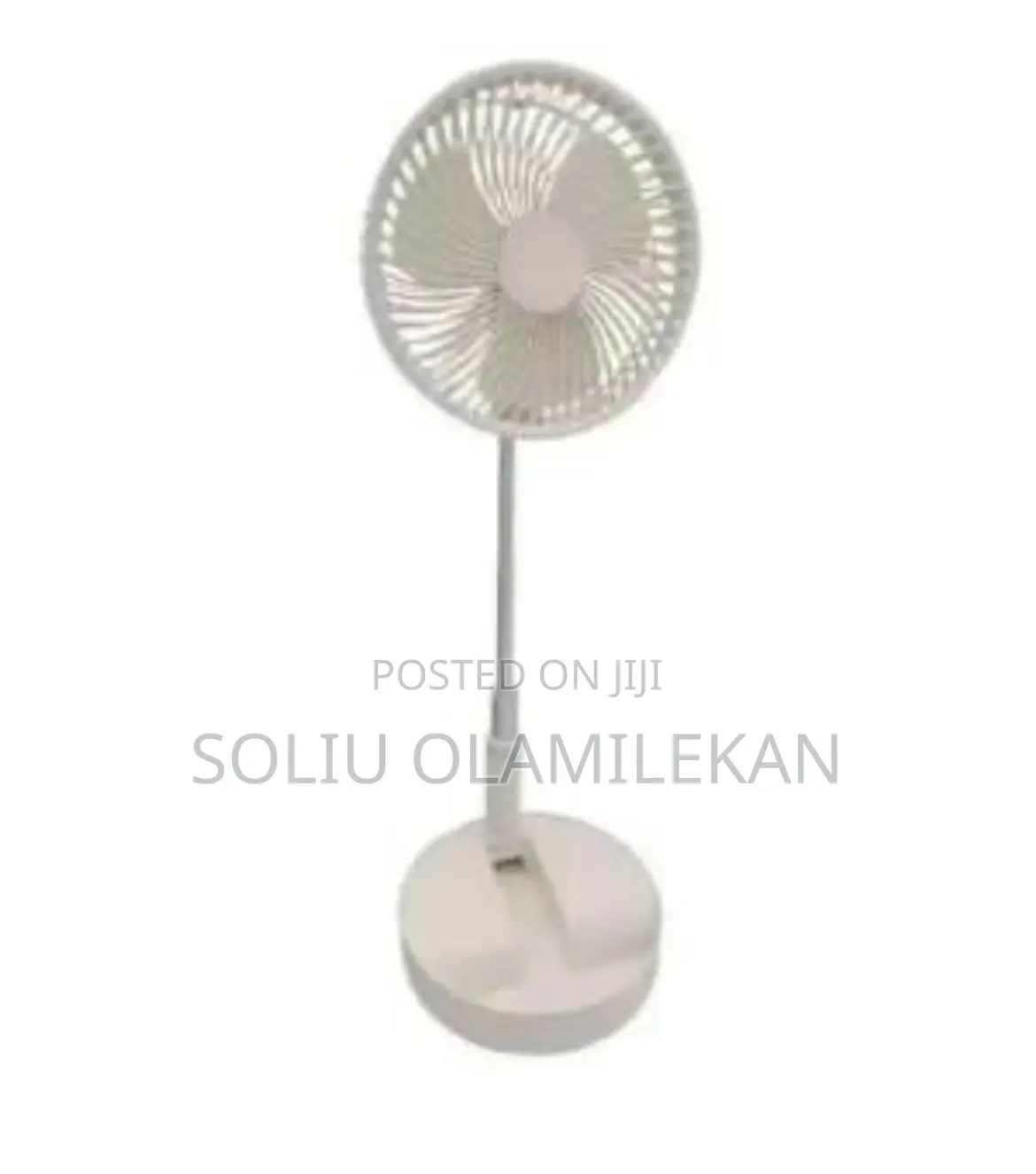 Rechargeable Foldable Fan- White