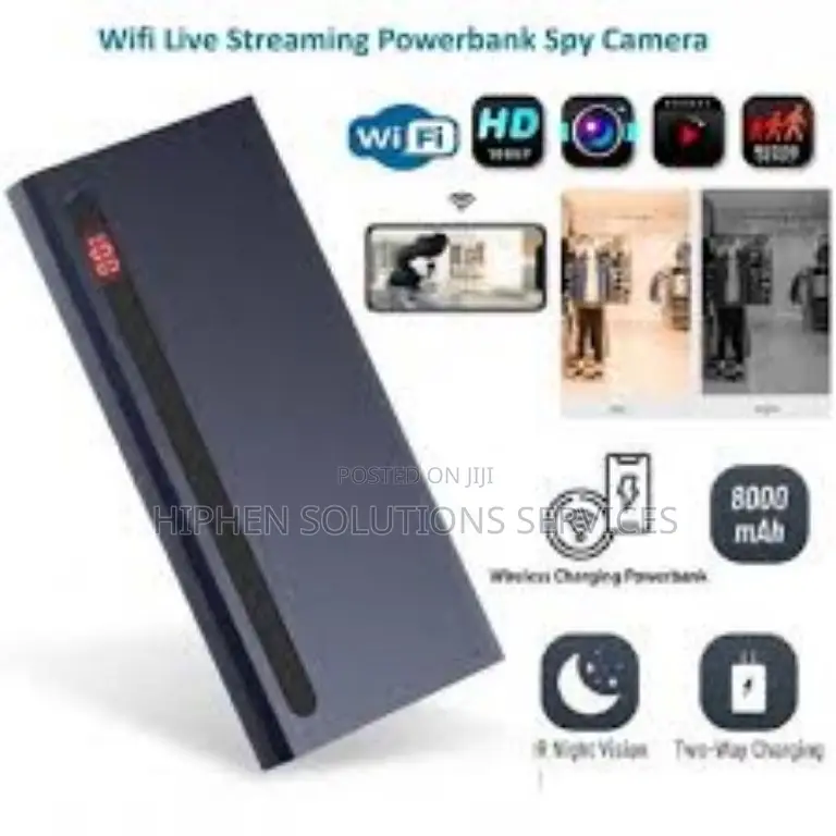 Power Bank With Live Night Vision Ip Camera