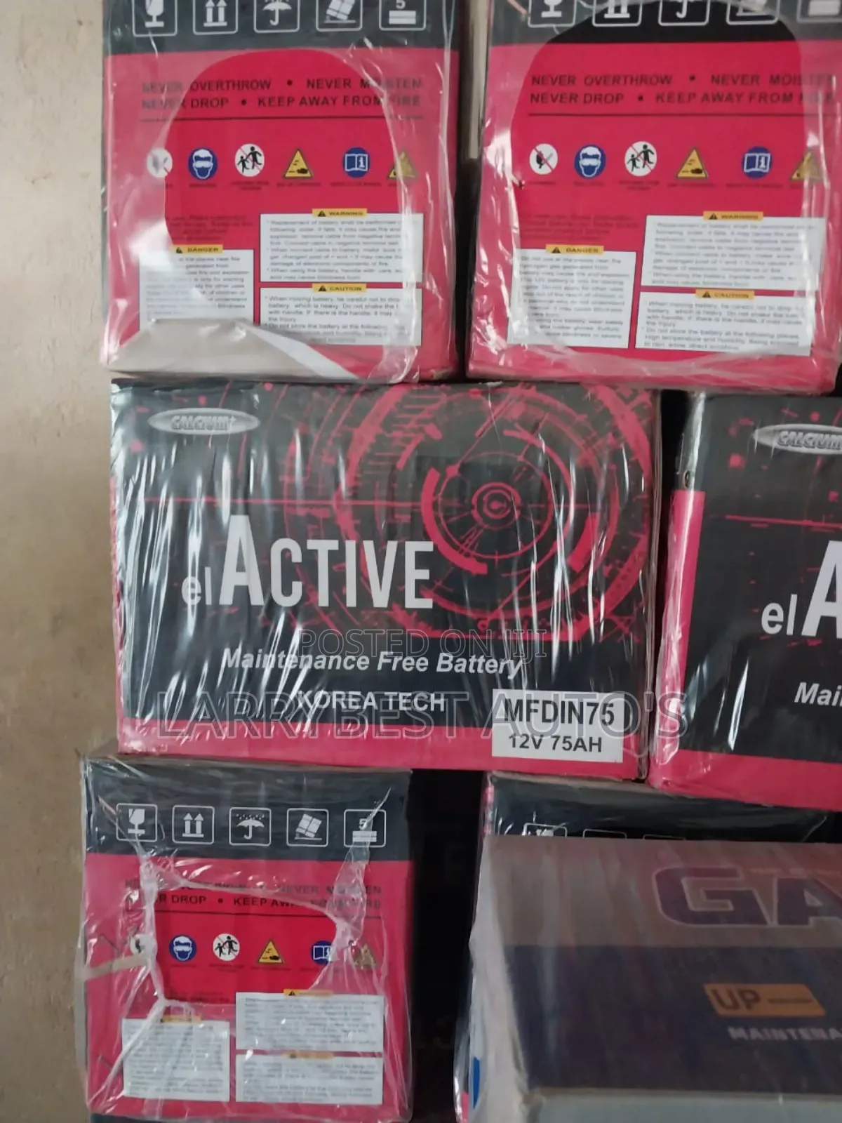 12v75ah Active Battery Korea Technology