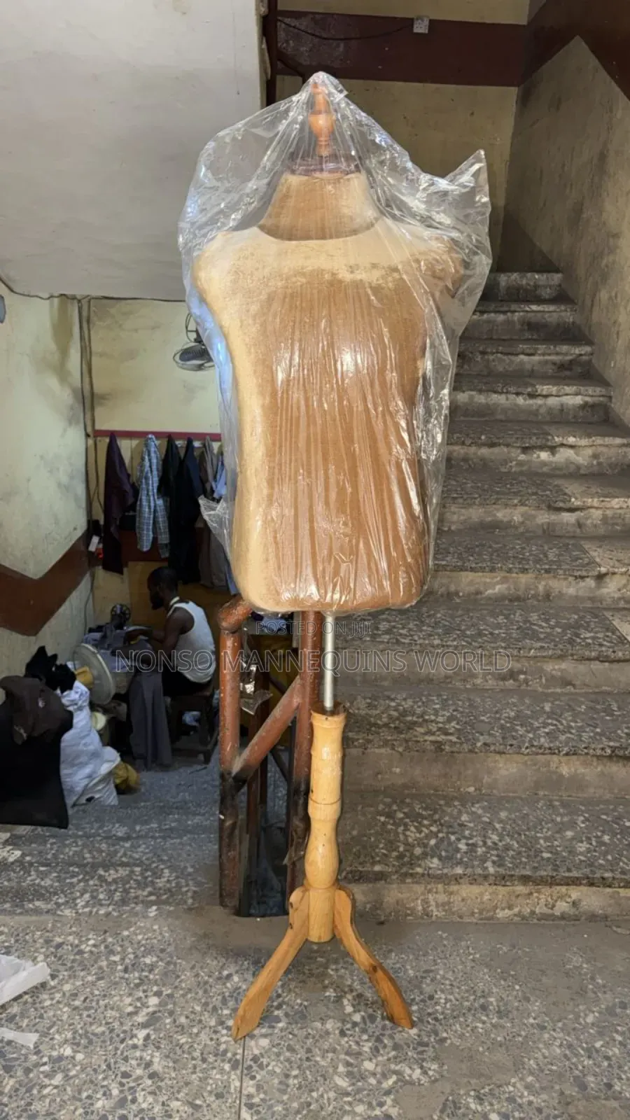 Male Wooden Head And Wooden Leg Naija Made Bodyform
