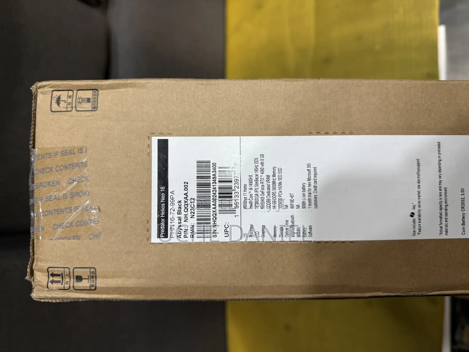 New Laptop Acer Predator Helios Neo 16 16GB Intel Core I9 SSD 1T