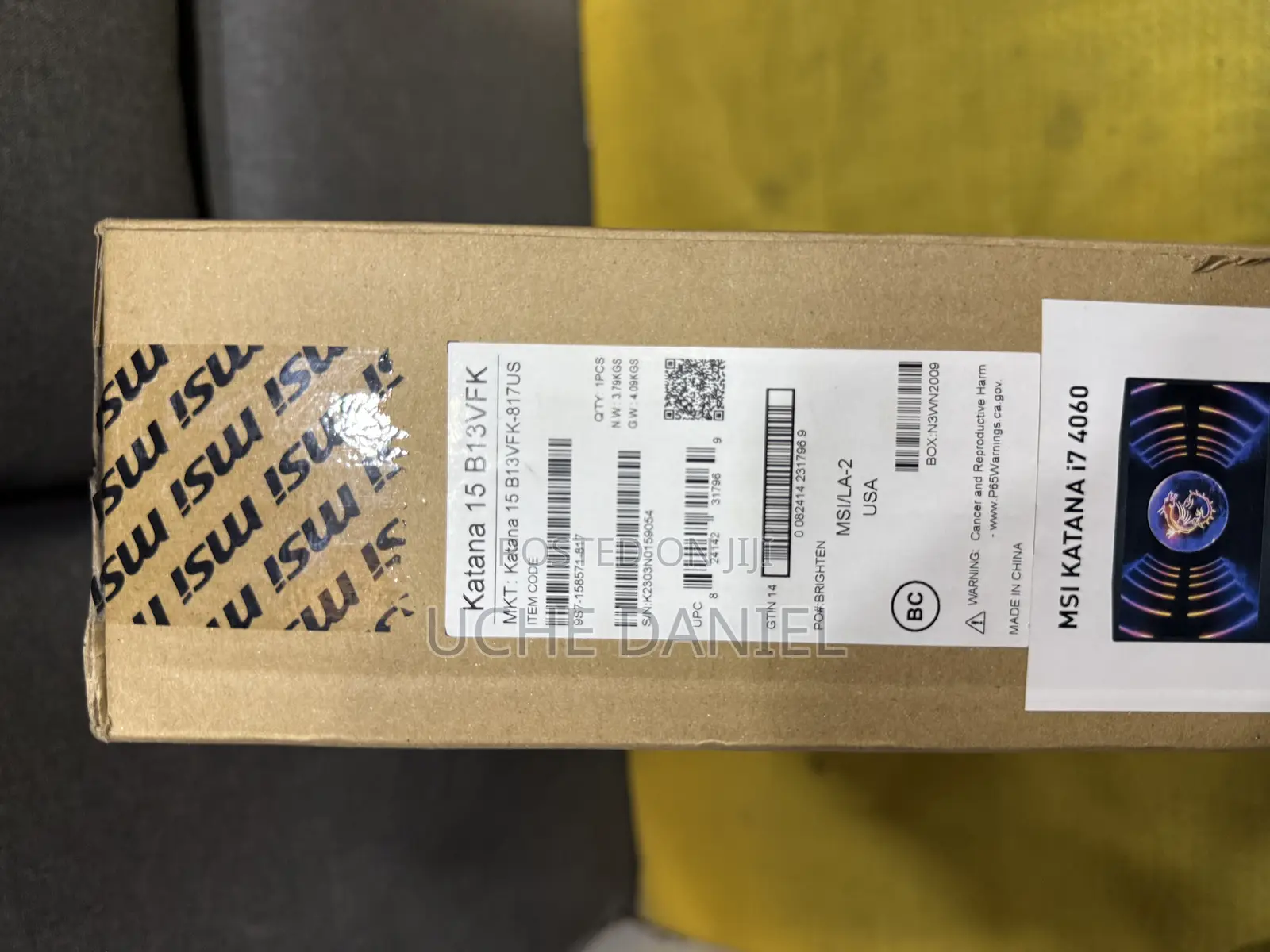 New Laptop MSI Katana 15 16GB Intel Core I7 SSD 1T