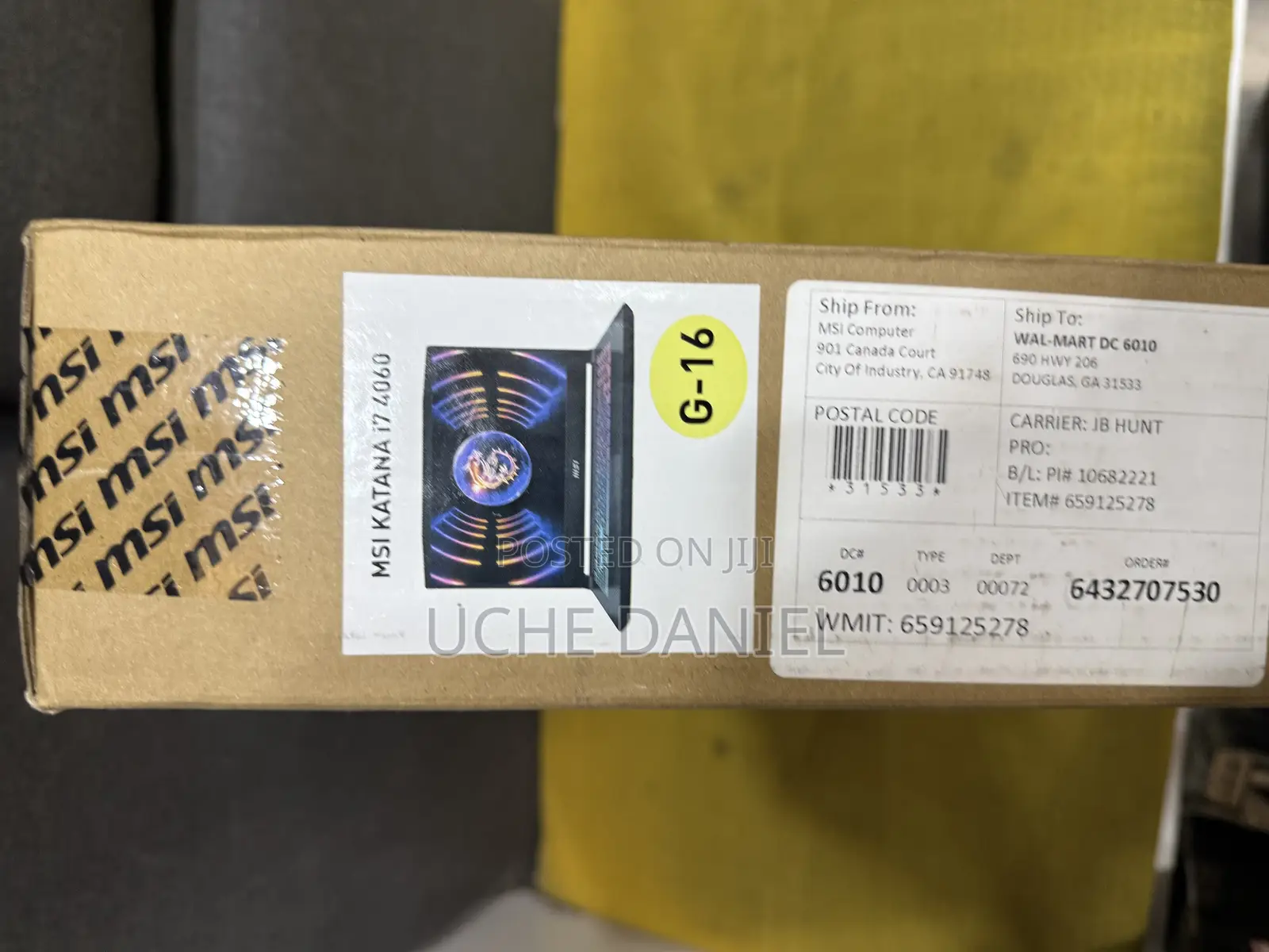 New Laptop MSI Katana 15 16GB Intel Core I7 SSD 1T