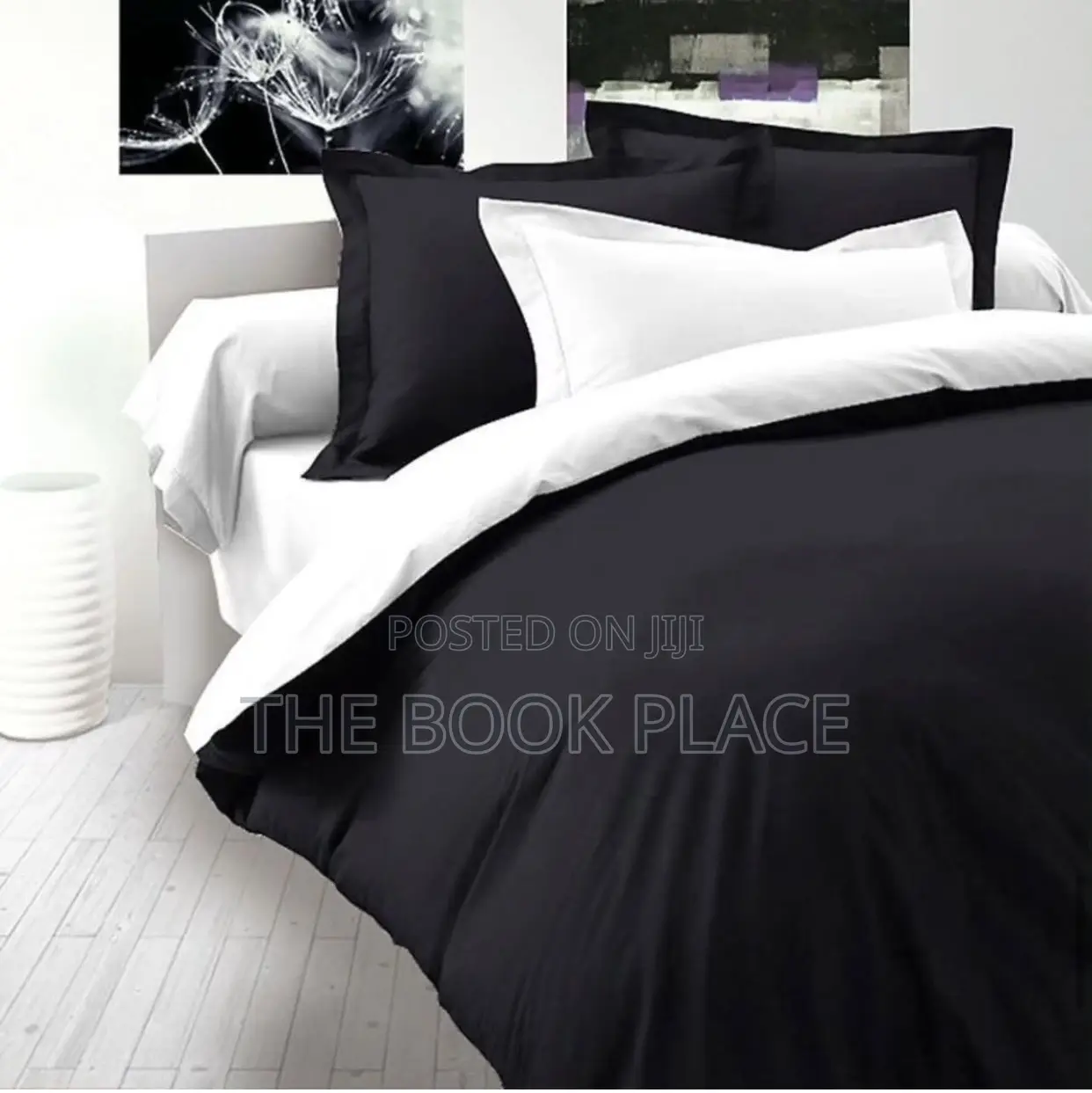 Black White Bedsheets With Duvet