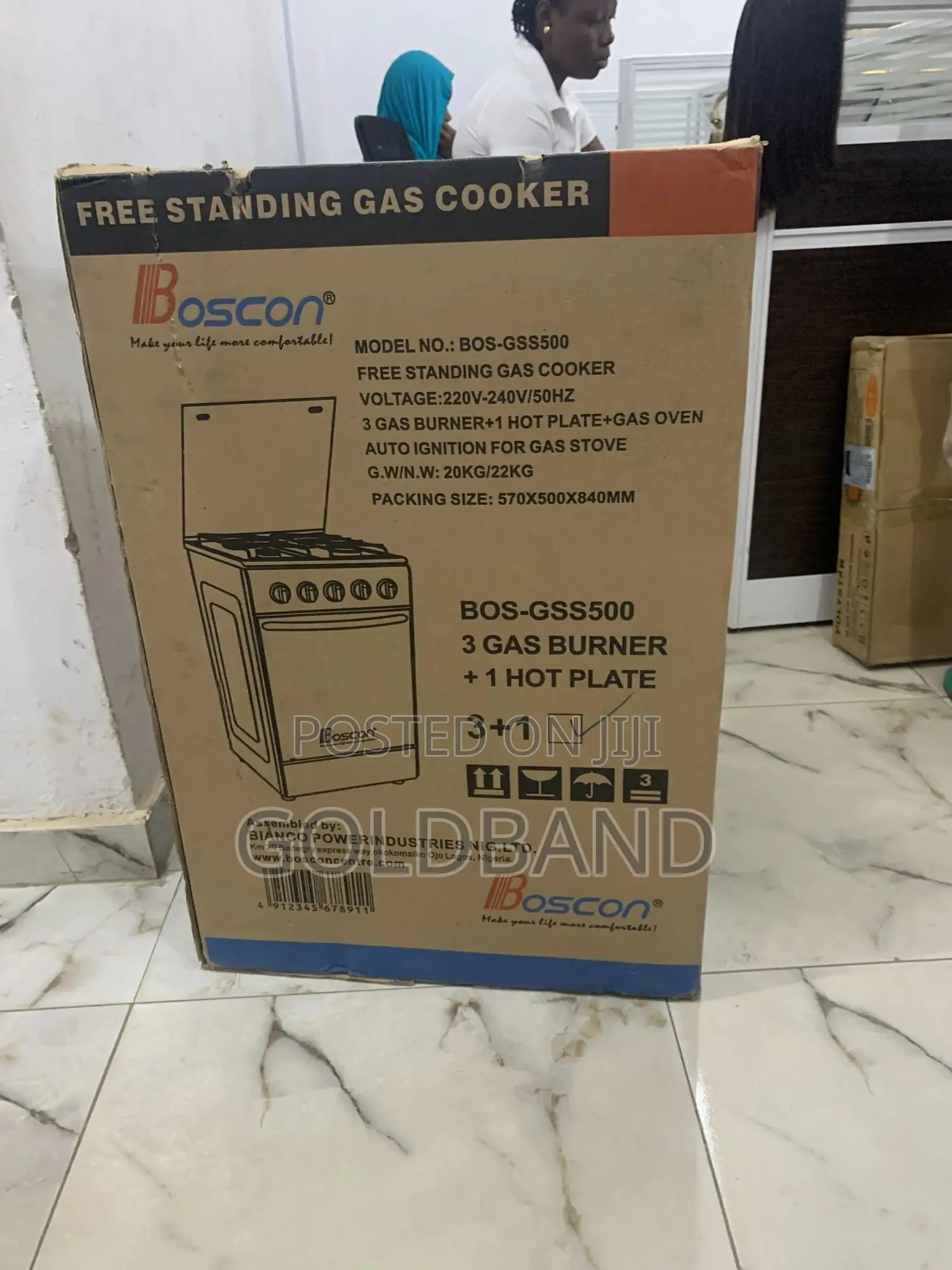 Boscon Bos-Gss500 3+1 Burner Gas Cooker (Cooking Companion)