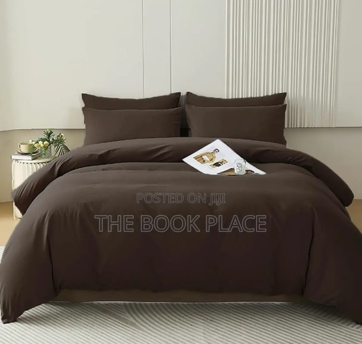 Beige Color Bedding Set With Duvet