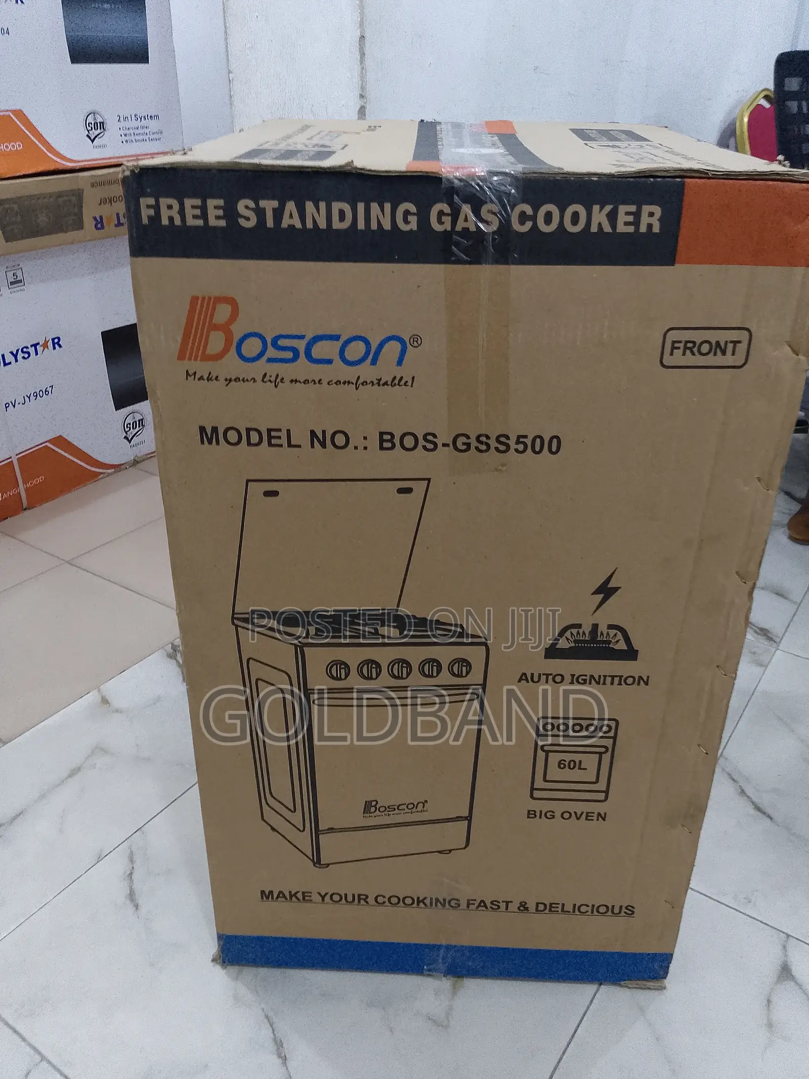 Boscon (Bos-Gss500) 3+1 Dependable Burner Gas Cooker