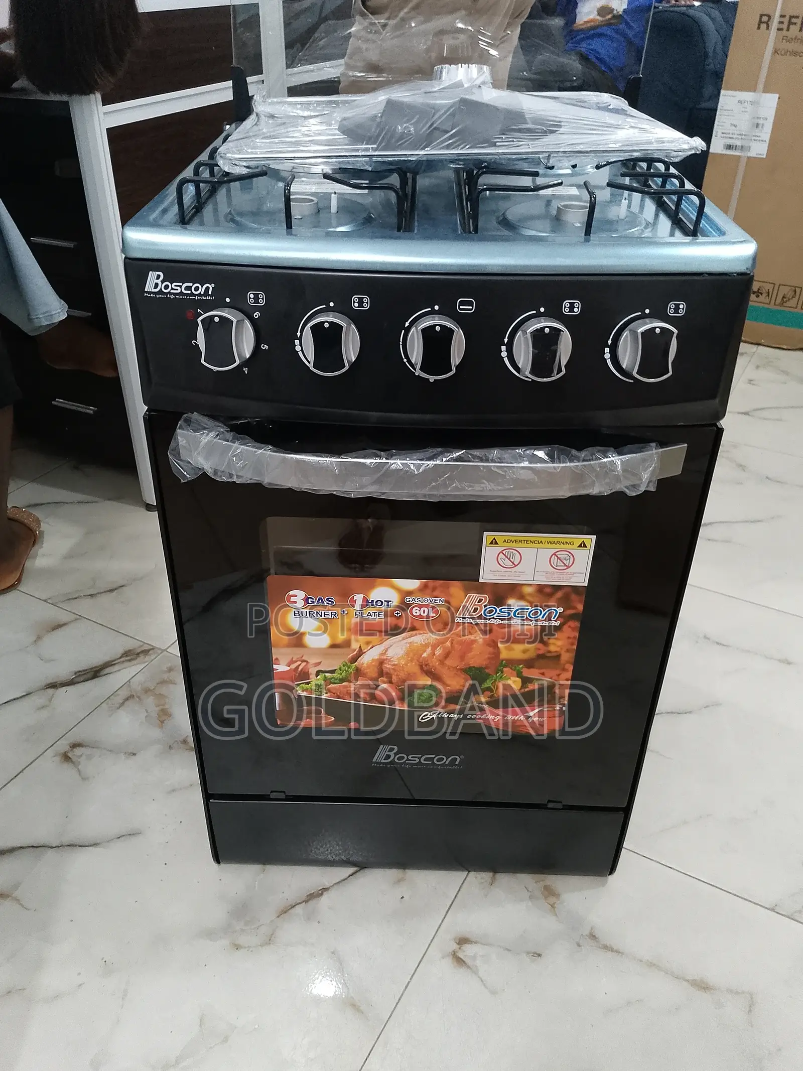 Boscon (Bos-Gss500) 3+1 Modern Burner Gas Cooker