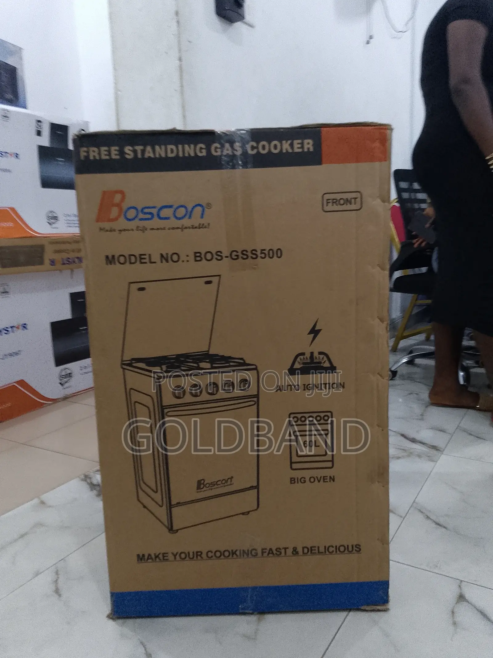 Boscon (Bos-Gss500) 3+1 Modern Burner Gas Cooker