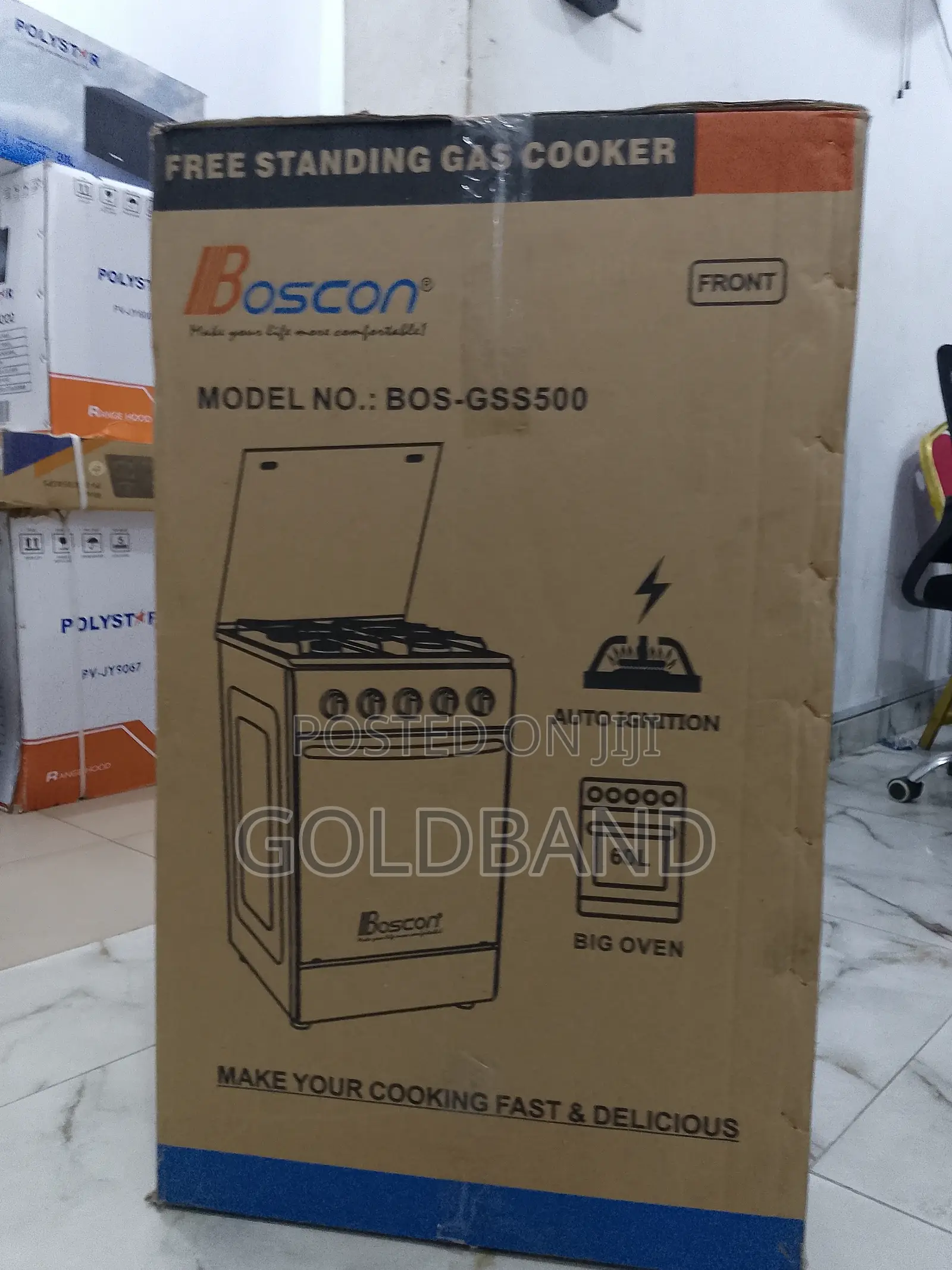 Boscon (Bos-Gss500) 3+1 Heat-Wave Delight Burner Gas Cooker